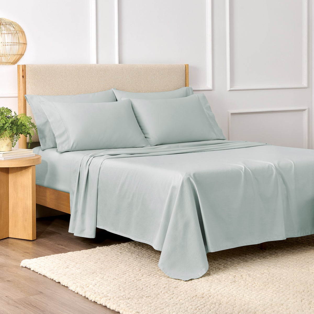 Purely Organic KING 300 Thread Count 6-piece 100% Turkish Organic Cotton Sheet Set