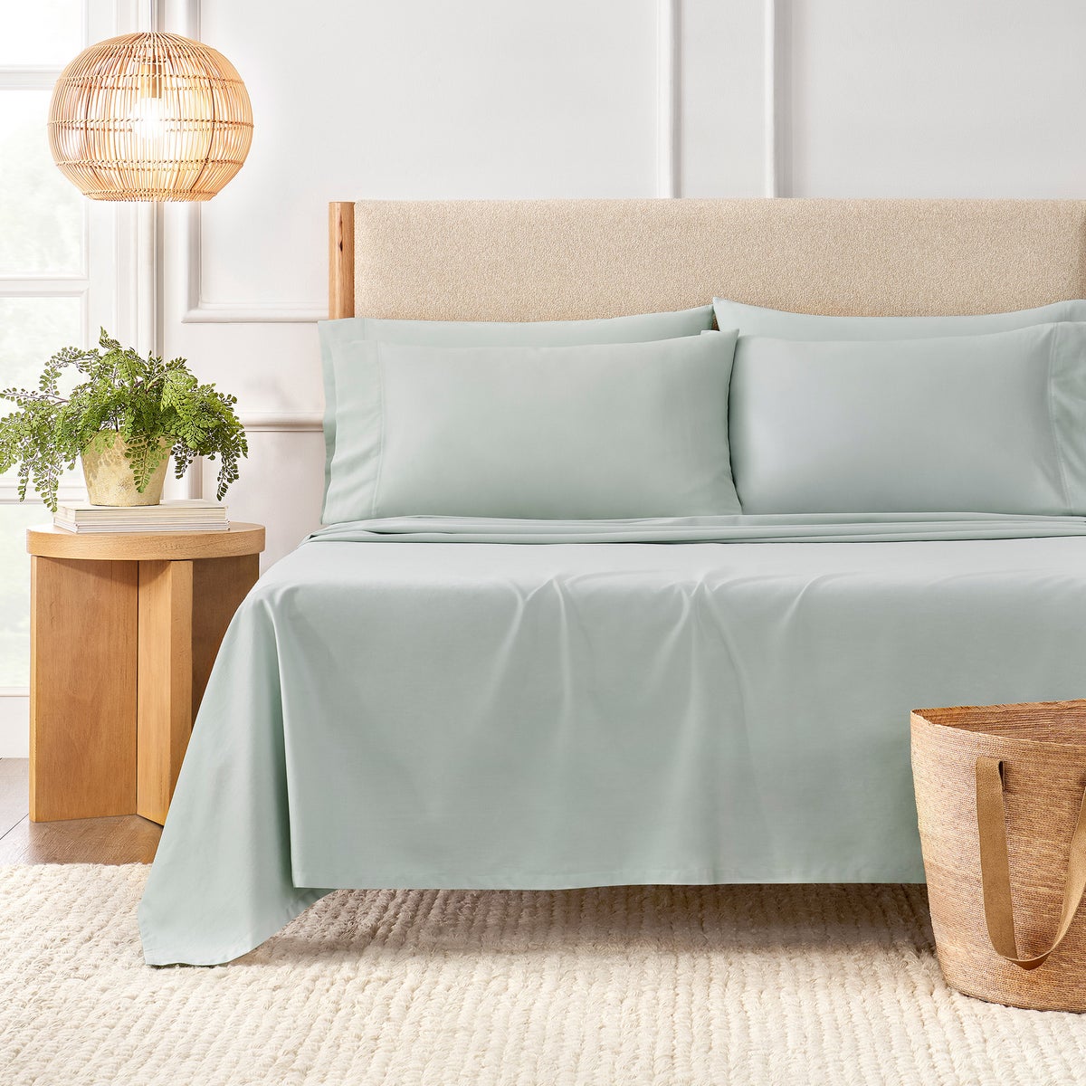 Purely Organic KING 300 Thread Count 6-piece 100% Turkish Organic Cotton Sheet Set