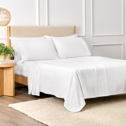 NEW - Purely Organic 300 Thread Count 6-piece 100% Turkish Organic Cotton Sheet Set