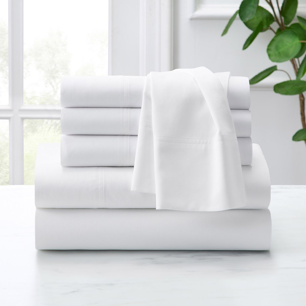 NEW - Purely Organic 300 Thread Count 6-piece 100% Turkish Organic Cotton Sheet Set