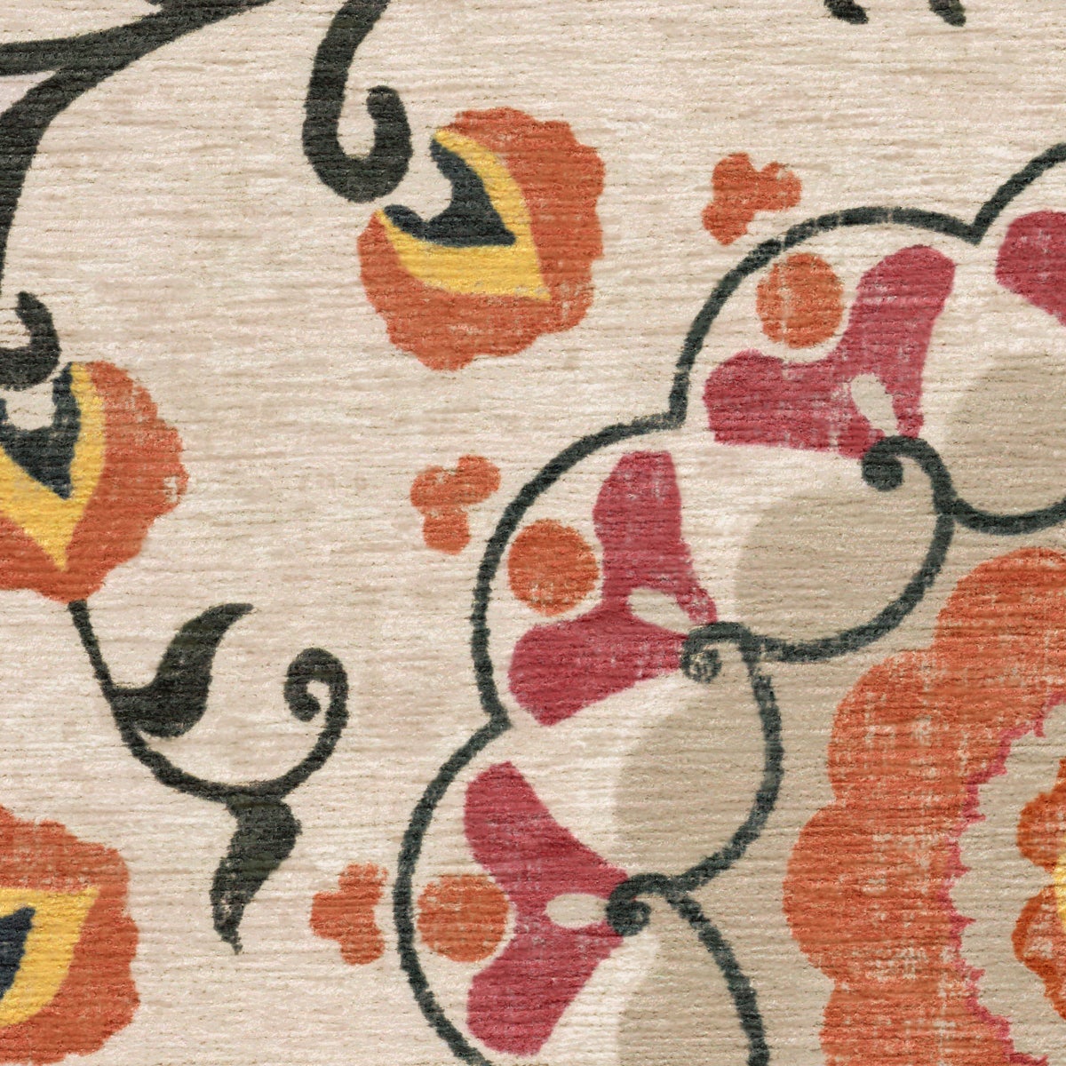 Ruggable Flatwoven Washable Suzani Rug, 8’ x 10’