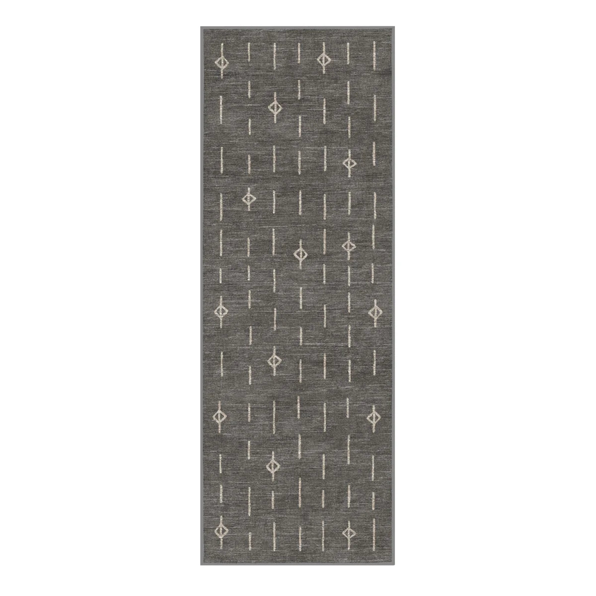 Ruggable 3'x7' Grey Flatwoven Washable Alina Runner Rug - Retail $119