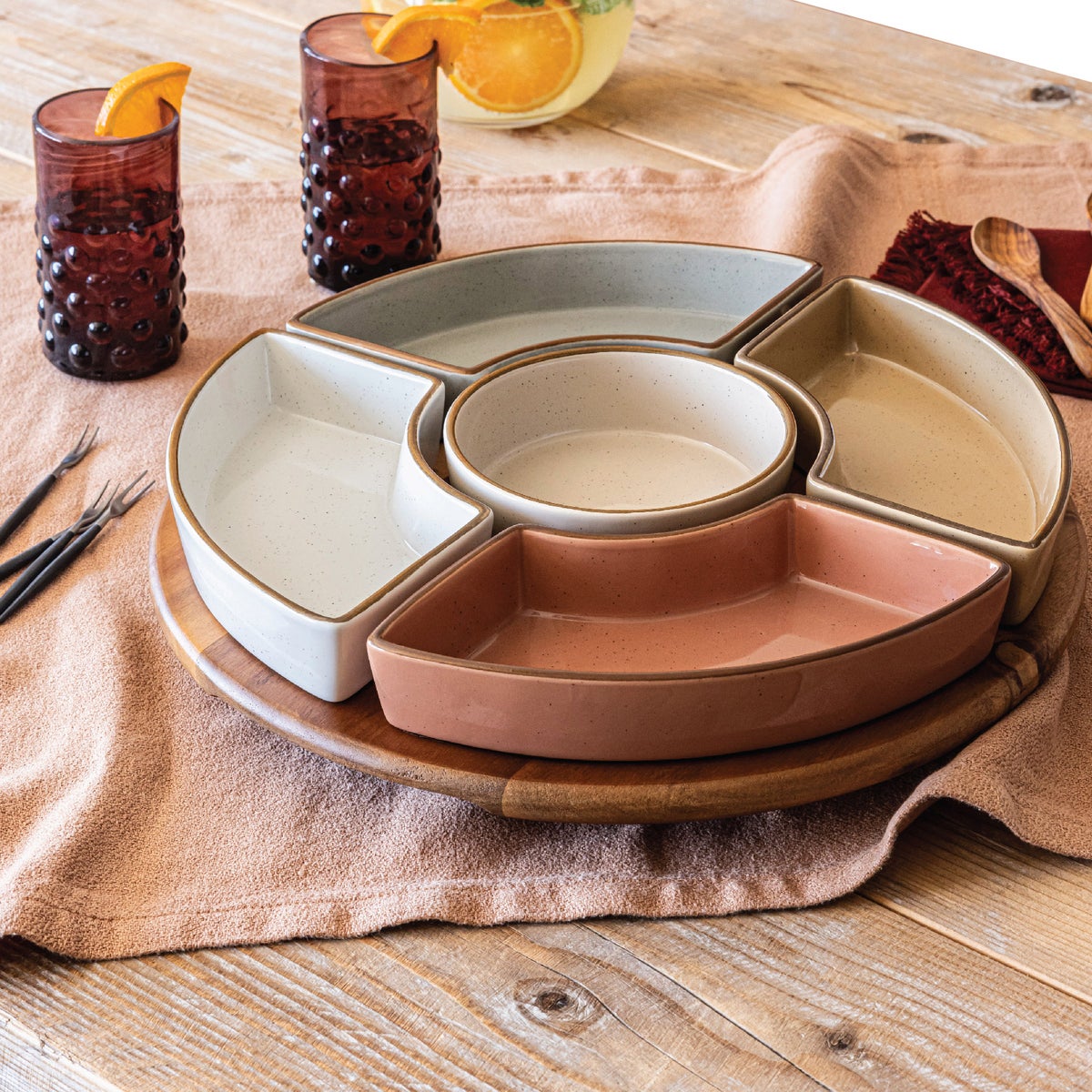 over&back Options Lazy Susan, 6-piece – PDX Deals