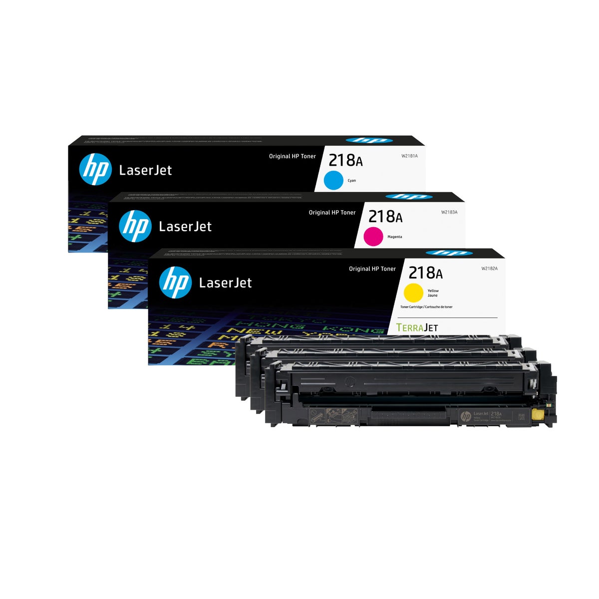 HP 218A Cyan/Yellow/Magenta Tri-Pack LaserJet Toner Cartridge