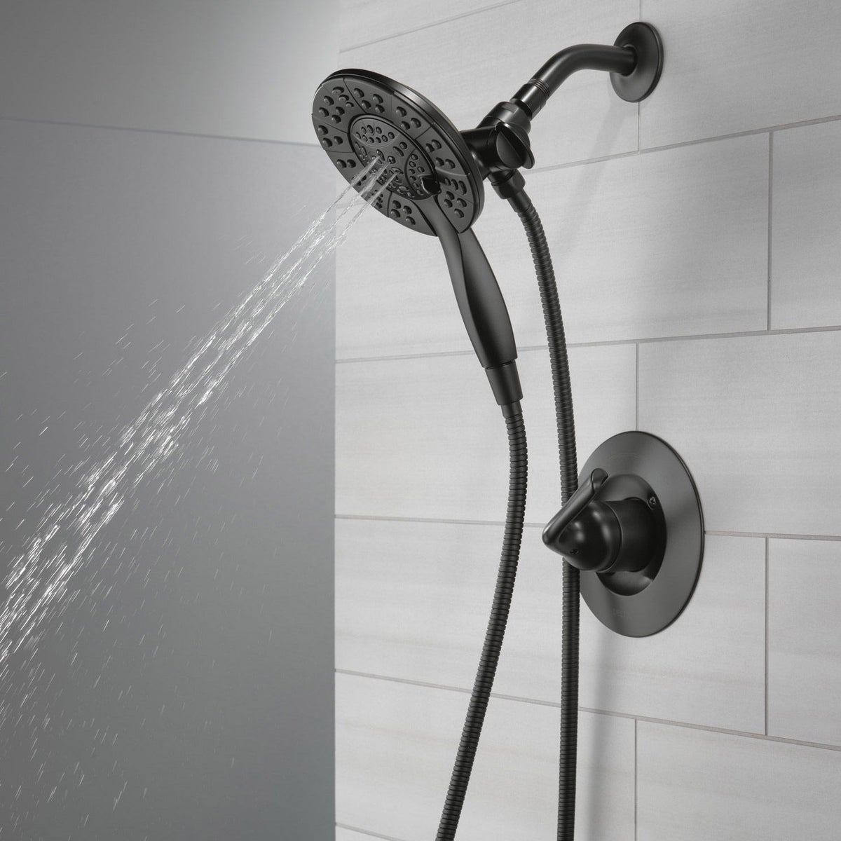 NEW - Delta Arvo Widespread Faucet with Shower Trim & In2ition Showerhead