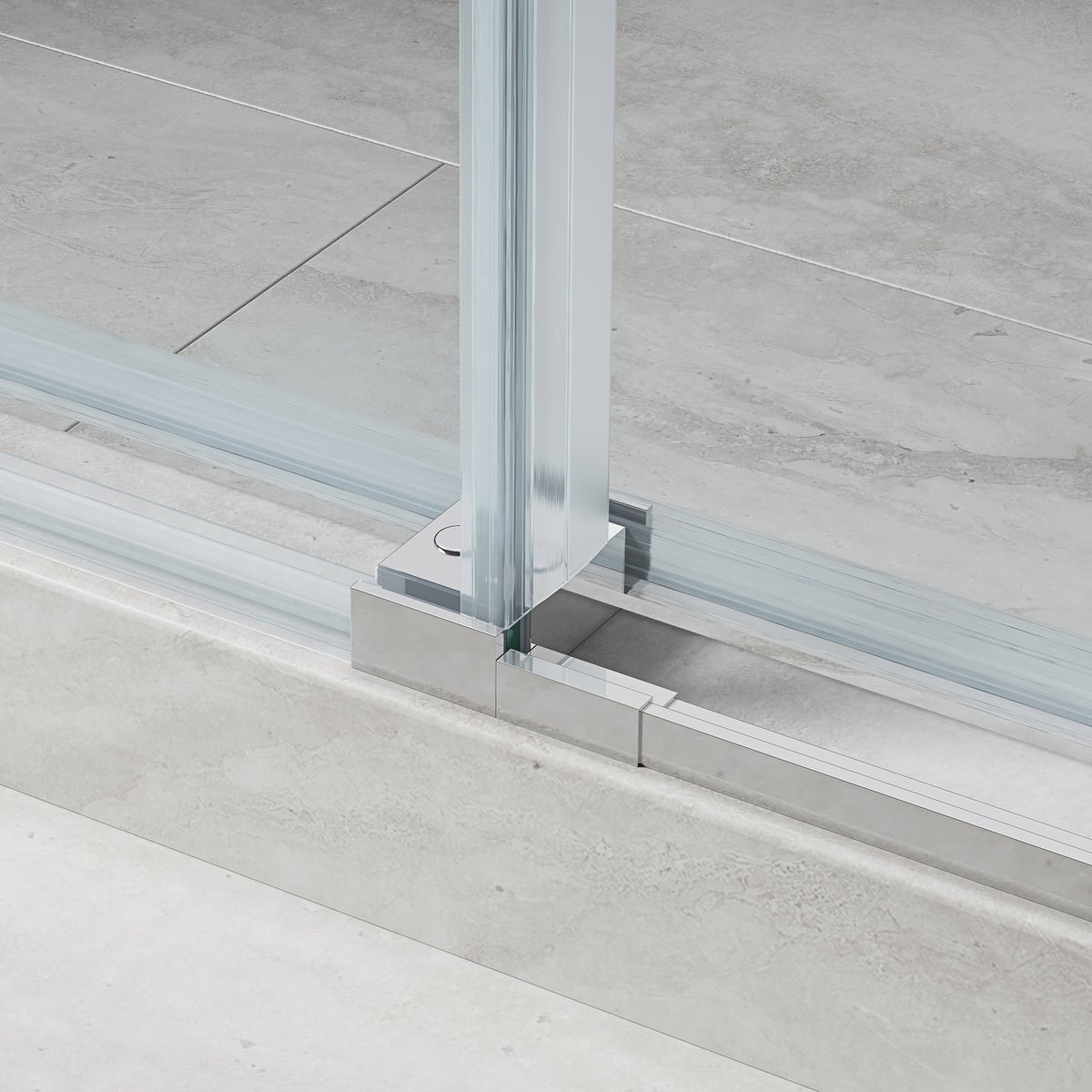 NEW - OVE Decors Renfrew Frameless Soft-close Sliding Shower Door