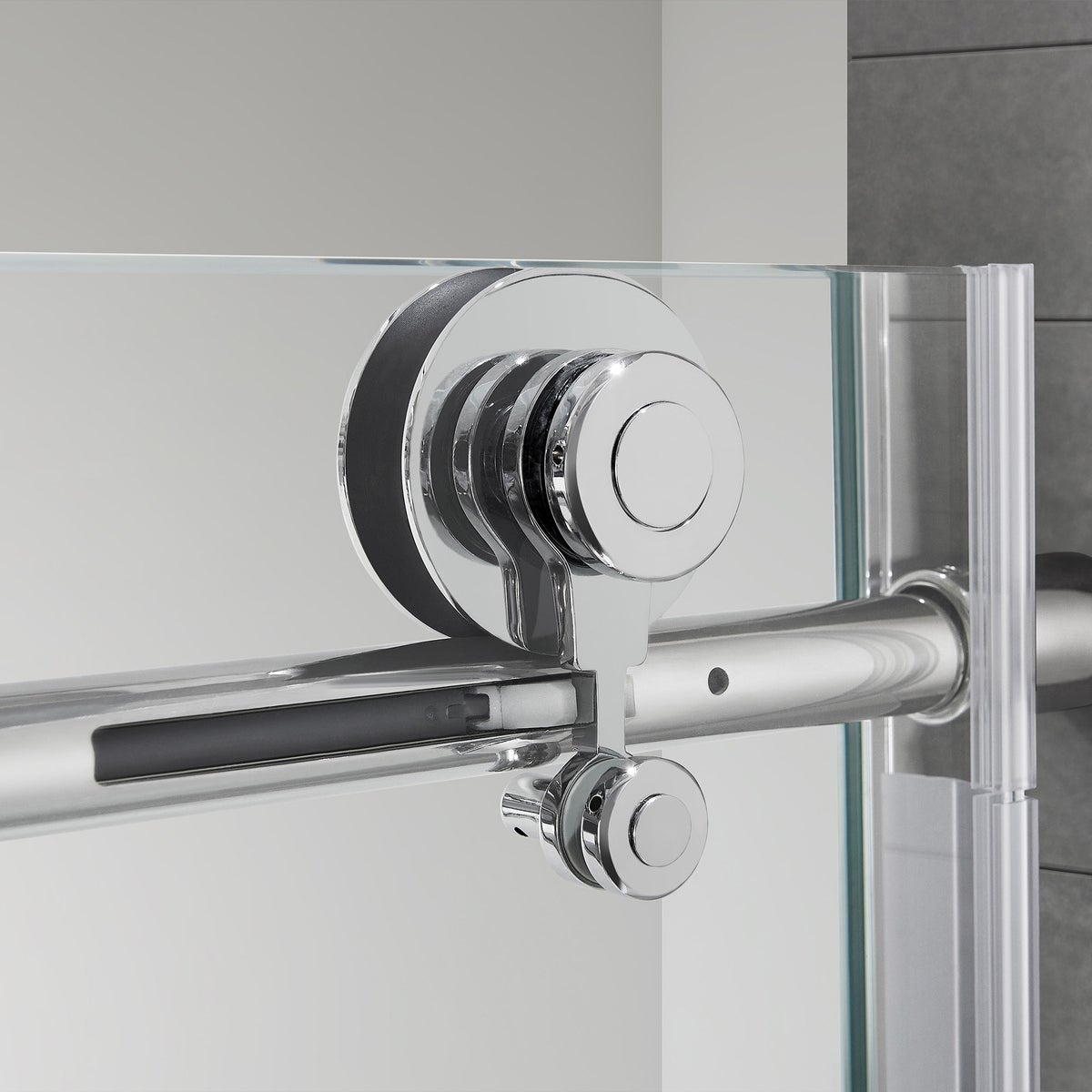NEW - OVE Decors Renfrew Frameless Soft-close Sliding Shower Door