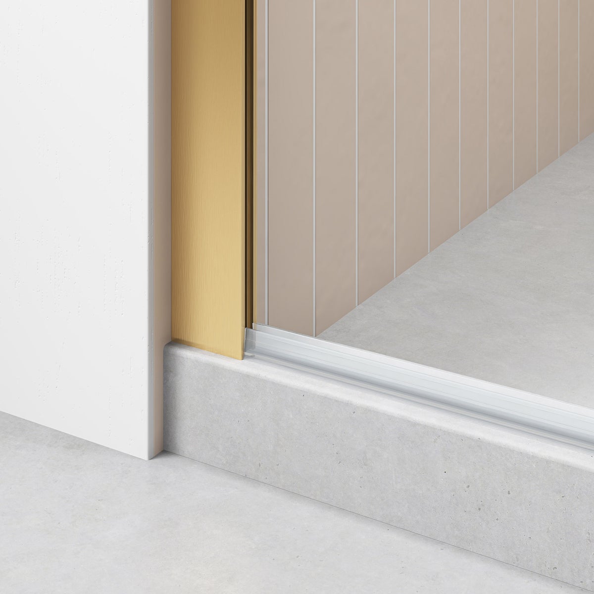 NEW - OVE Decors Renfrew Frameless Soft-close Sliding Shower Door