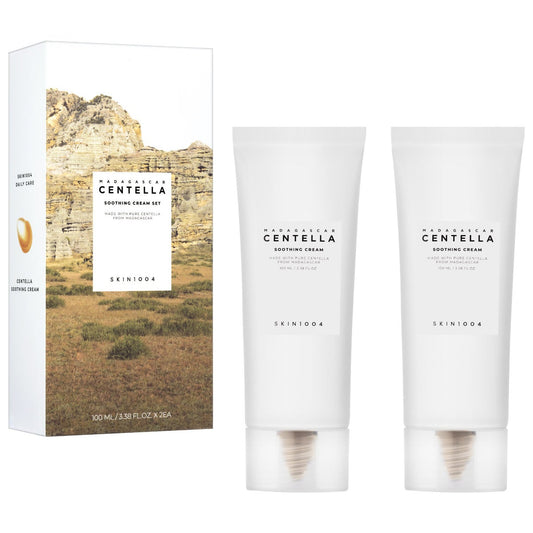 Skin1004 Madagascar Centella Soothing Facial Cream, 3.38 fl oz, 2-pack