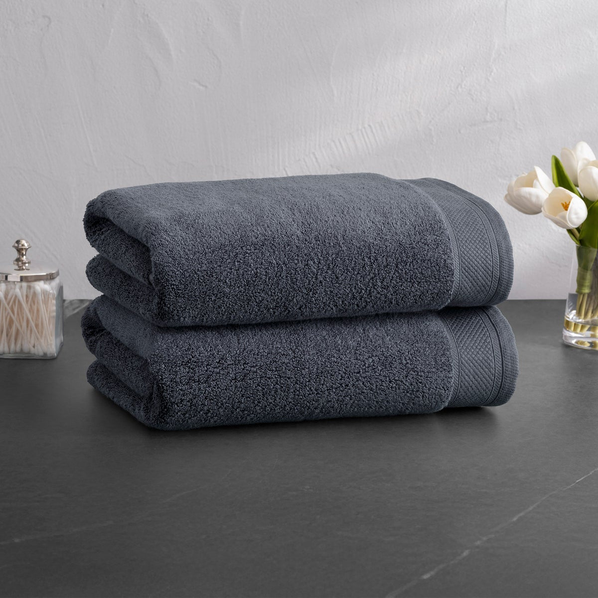 Charisma 100% Egyptian Cotton Bath Towels, 2-piece Set