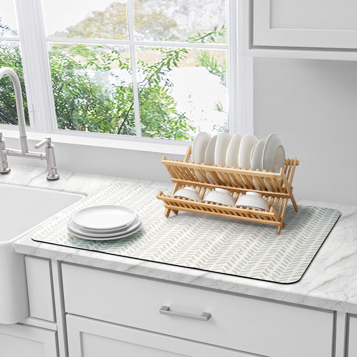 Multi-Purpose Printed Kitchen Mats, 4-pack