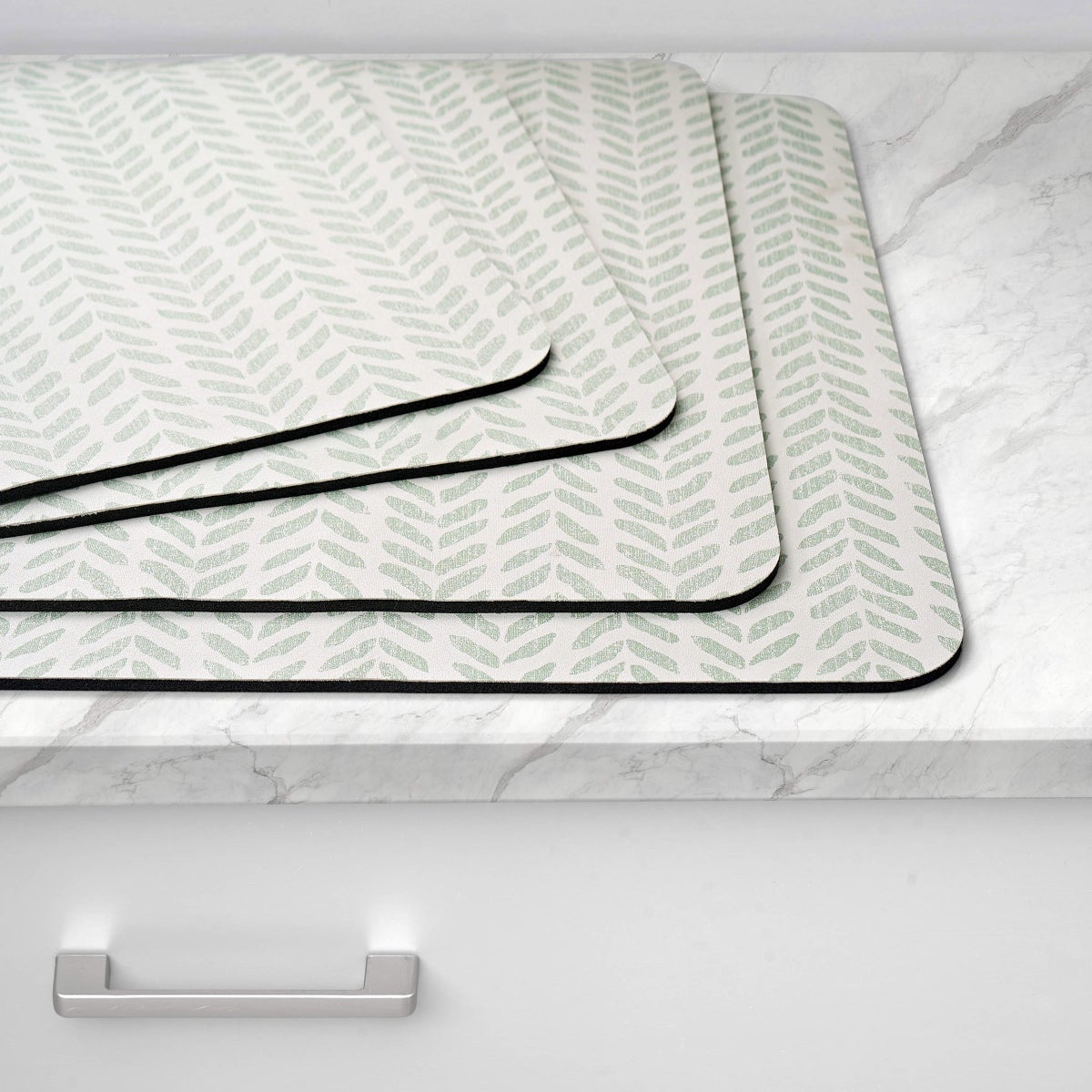 Multi-Purpose Printed Kitchen Mats, 4-pack