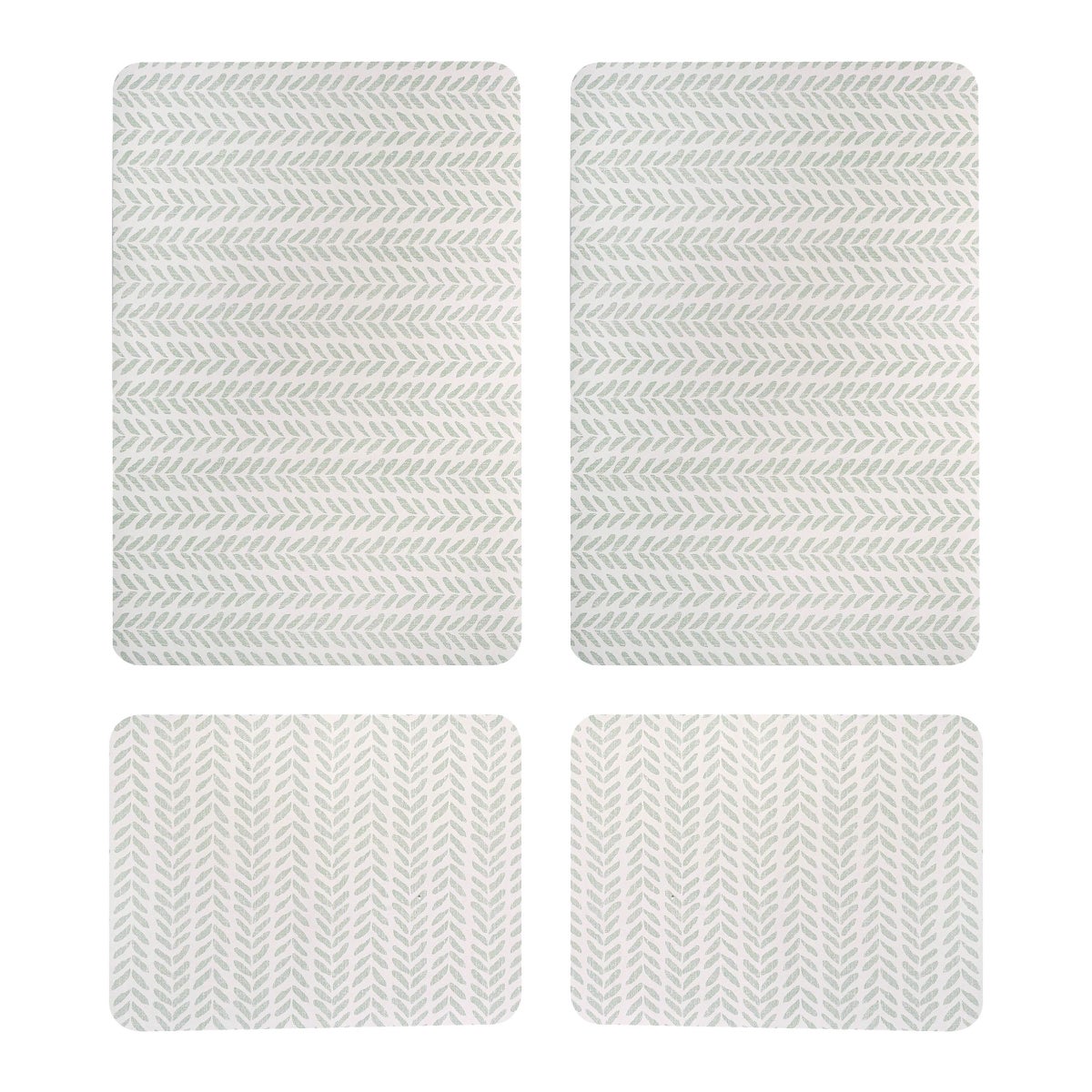 Multi-Purpose Printed Kitchen Mats, 4-pack