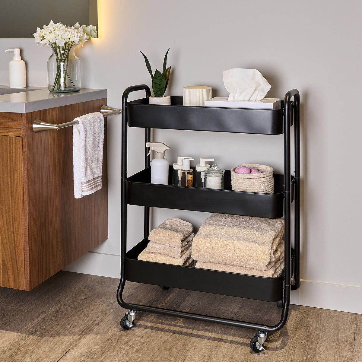Neatfreak 3-Tier Extra-Wide Rolling Cart - Retail $47