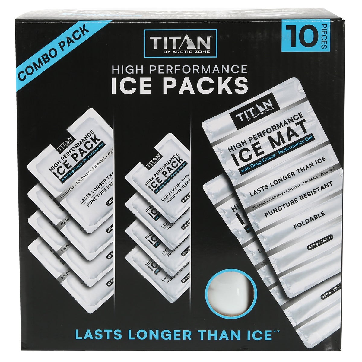 Titan by Arctic Zone High Performance Ice Packs, 10-pack Combo