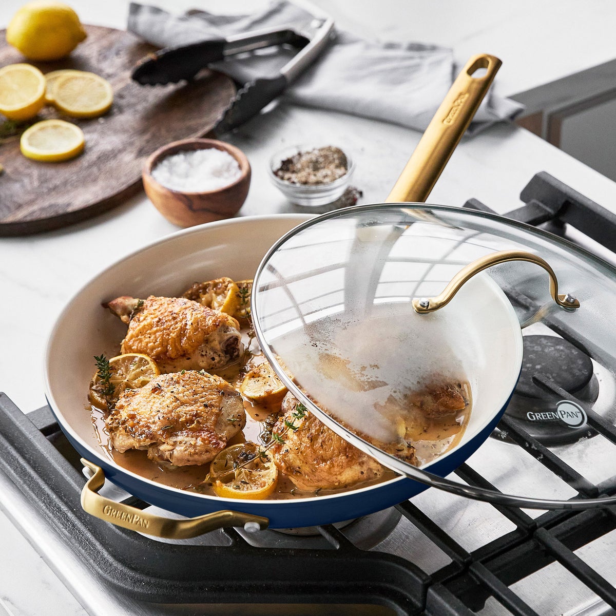 GreenPan Reserve 12-piece Cookware Set - Navy