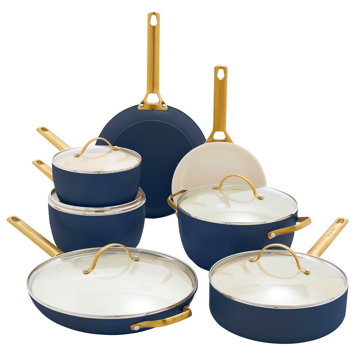 GreenPan Reserve 12-piece Cookware Set - Navy