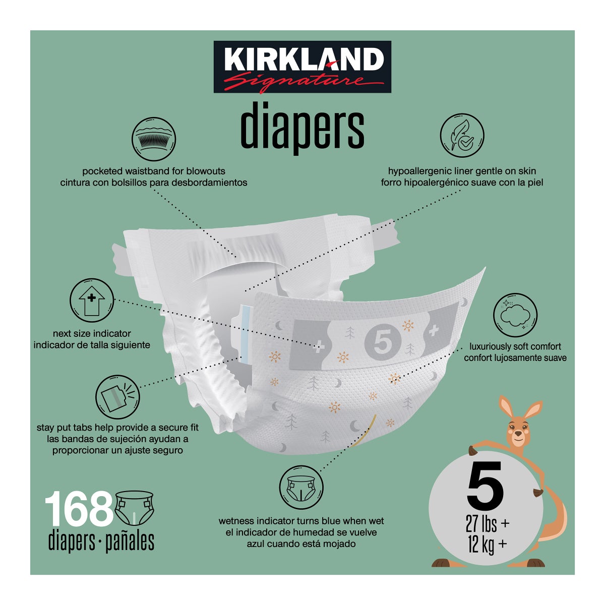 Kirkland Signature Diaper Sizes 5