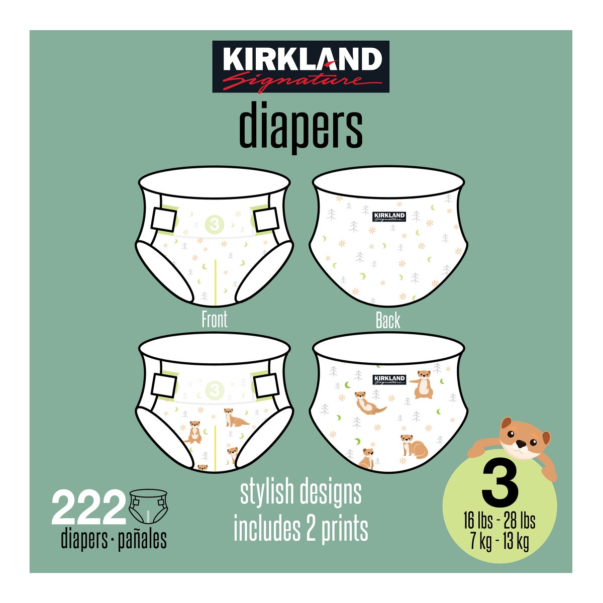 Kirkland Signature Diaper Sizes 3