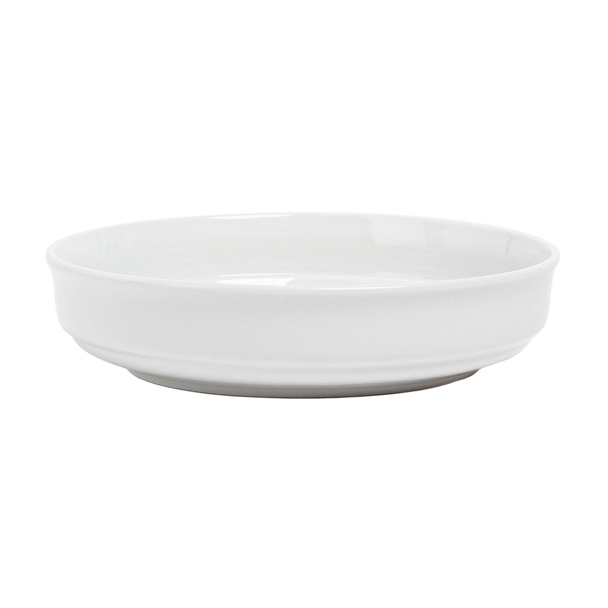 over&back Rimmed 12-piece Glossy Porcelain Dinnerware Set