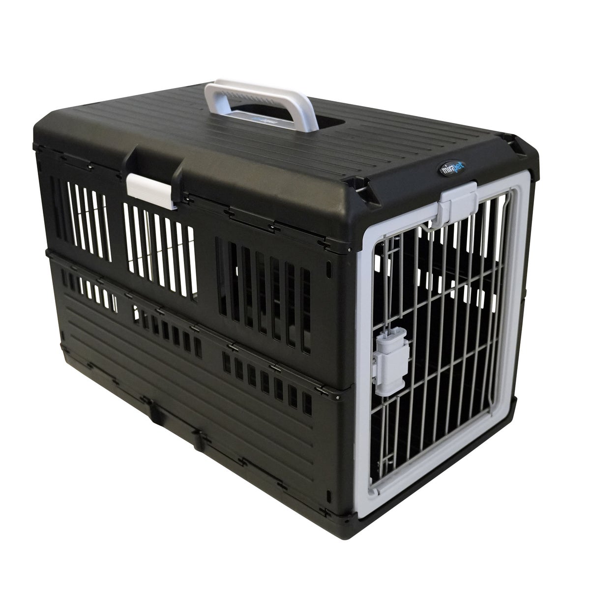 NEW - Mirapet Collapsible Pet Crate Bundle, Medium