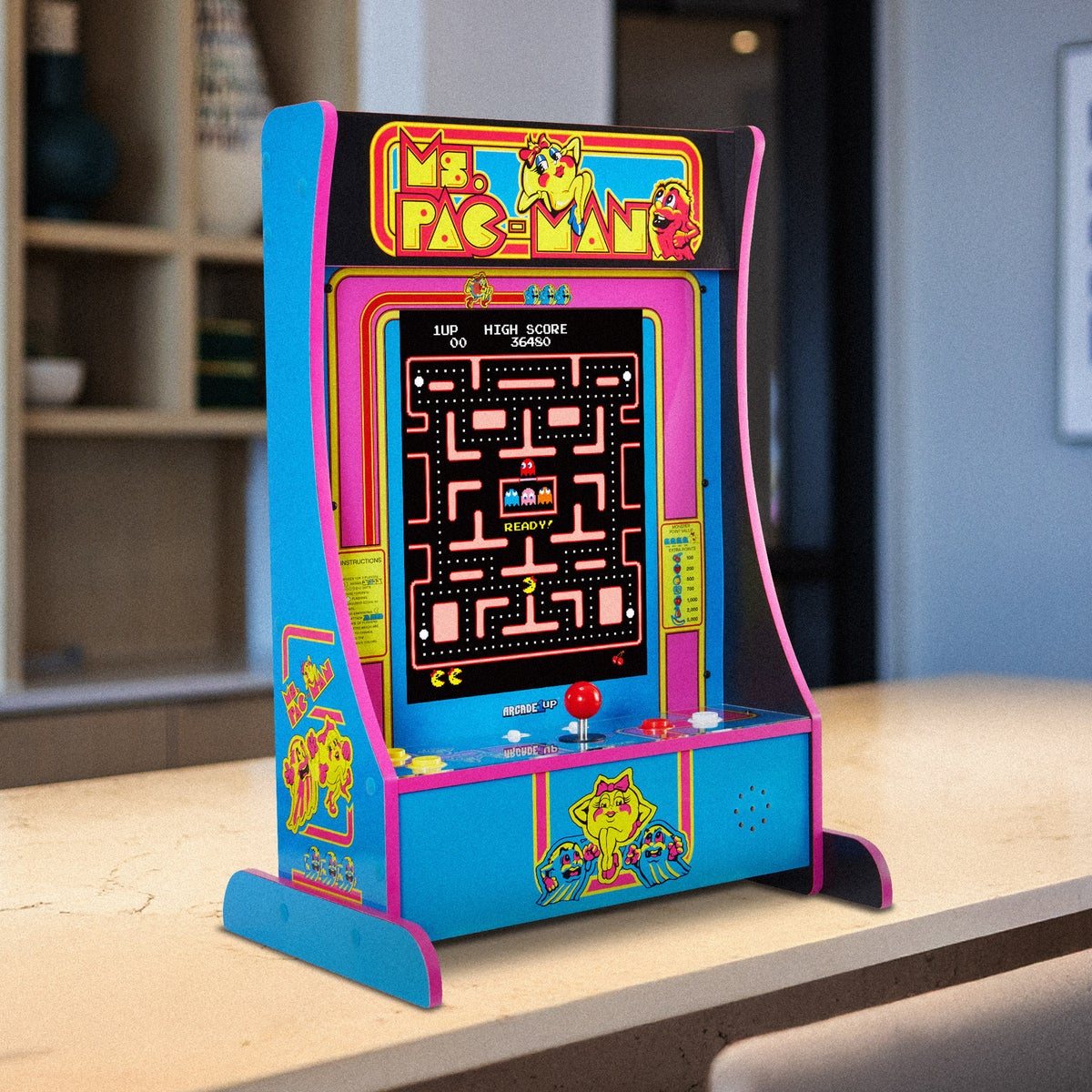 Arcade1Up Ms. PAC-MAN Partycade 12 Games in 1