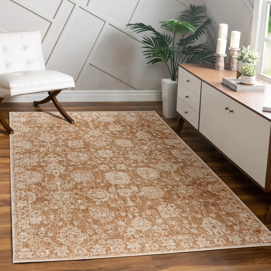 NEW - Gertmenian Avalon Rug Collection, Sabine Copper, Rug Size: 5 ft. 3 in. x 7 ft.
