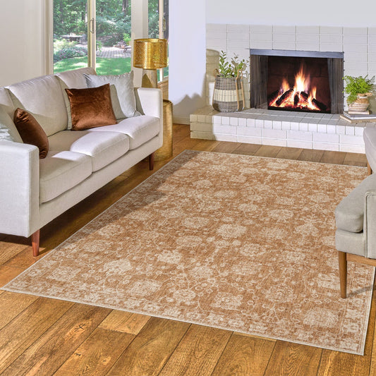 NEW - Gertmenian Avalon Rug Collection, Sabine Copper, Rug Size: 6 ft. 6 in. x 9 ft.