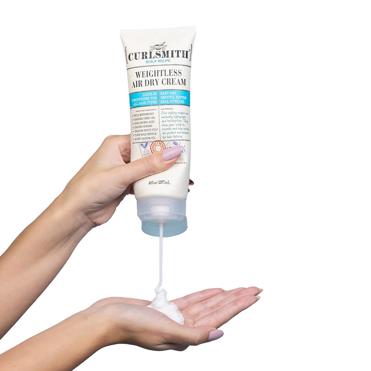Curlsmith Weightless Air Dry Cream, 8 fl oz + Hydro Style Flexi Jelly, 8 fl oz Set