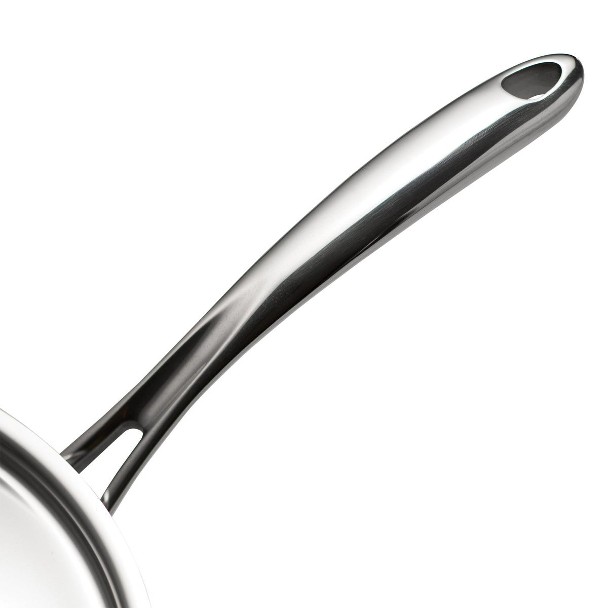 Tramontina 4-piece Stainless Steel Fry Pan Set with Ceramic Nonstick Interior and Lids