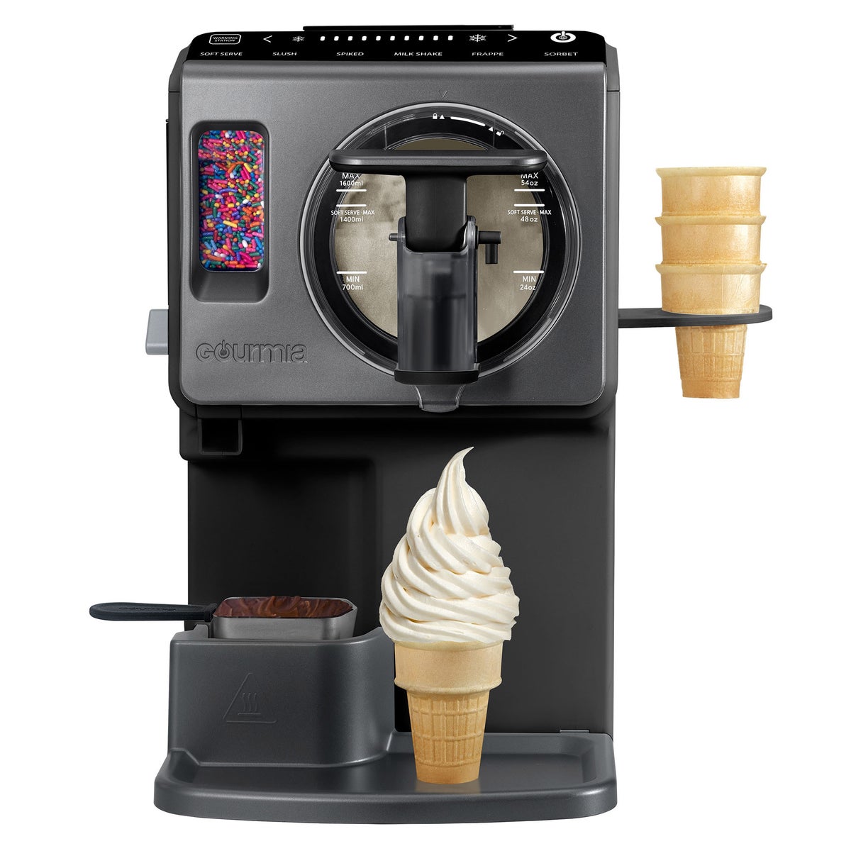 Gourmia 2 Quart Automatic Soft Serve Ice Cream and Frozen Drink Maker