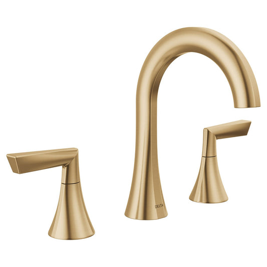 Delta Rinna Two Handle Widespread Bathroom Faucet In Champagne Bronze