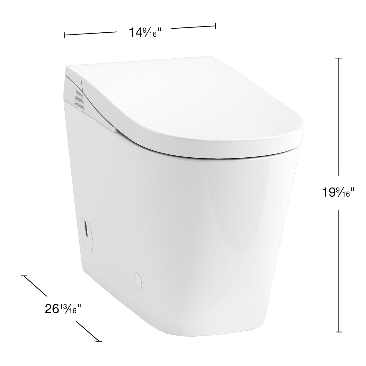 NEW - Kohler Fora One-piece Elongated Smart Toilet, Dual-flush