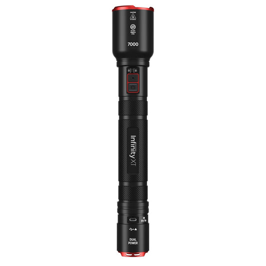 Infinity X1 7000L Dual Power Rechargeable Flashlight