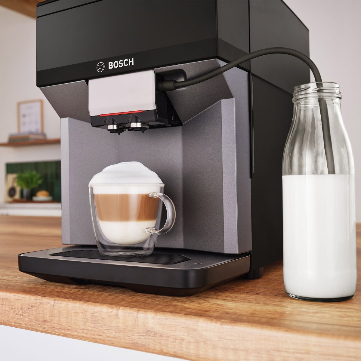 NEW - Bosch 500 Series Fully Automatic Espresso and Coffee Machine, Dark Silver