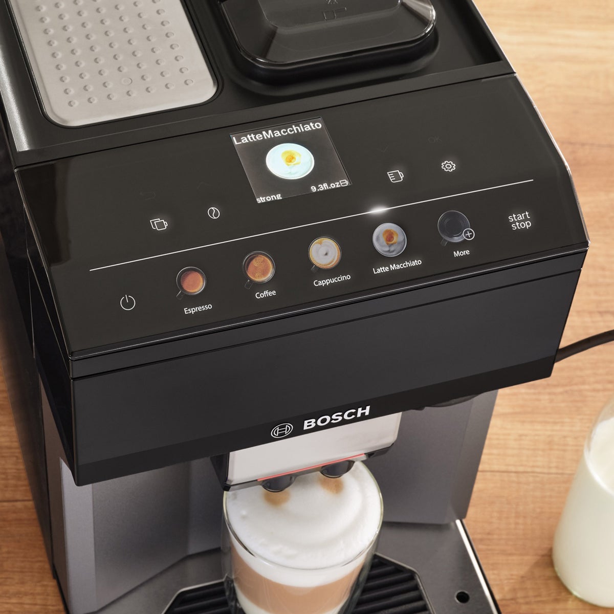NEW - Bosch 500 Series Fully Automatic Espresso and Coffee Machine, Dark Silver