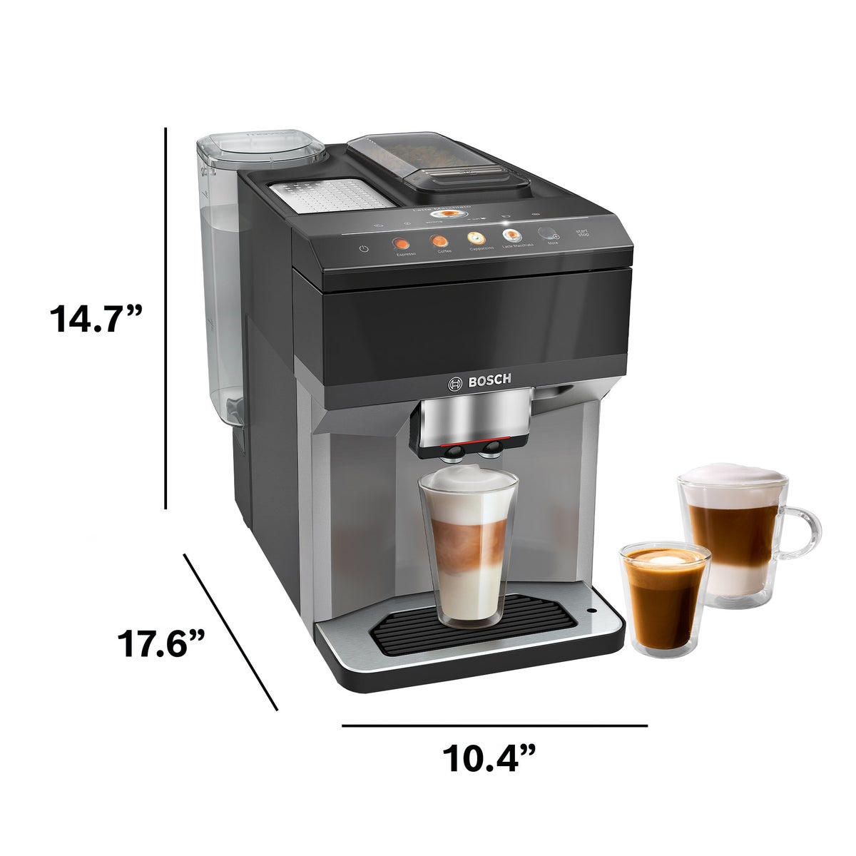 NEW - Bosch 500 Series Fully Automatic Espresso and Coffee Machine, Dark Silver