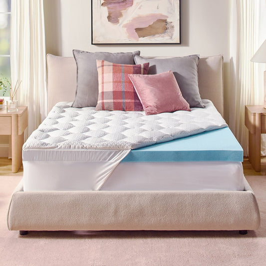 NEW - Novaform King Pillow Top Gel Memory Foam Mattress Topper