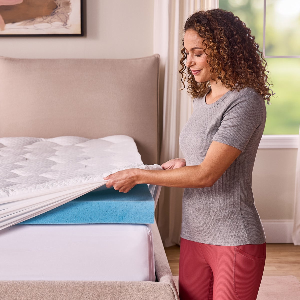 Novaform KING Pillow Top Gel Memory Foam Mattress Topper