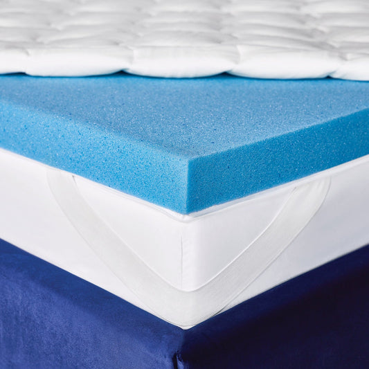 Twin - Novaform ComfortGrande Plus Advanced Gel Memory Foam Mattress Topper - Retail $135