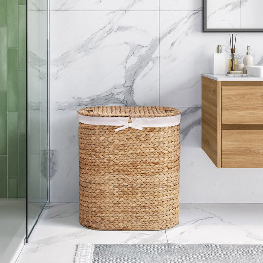 Seville Handwoven Water Hyacinth Laundry Hamper