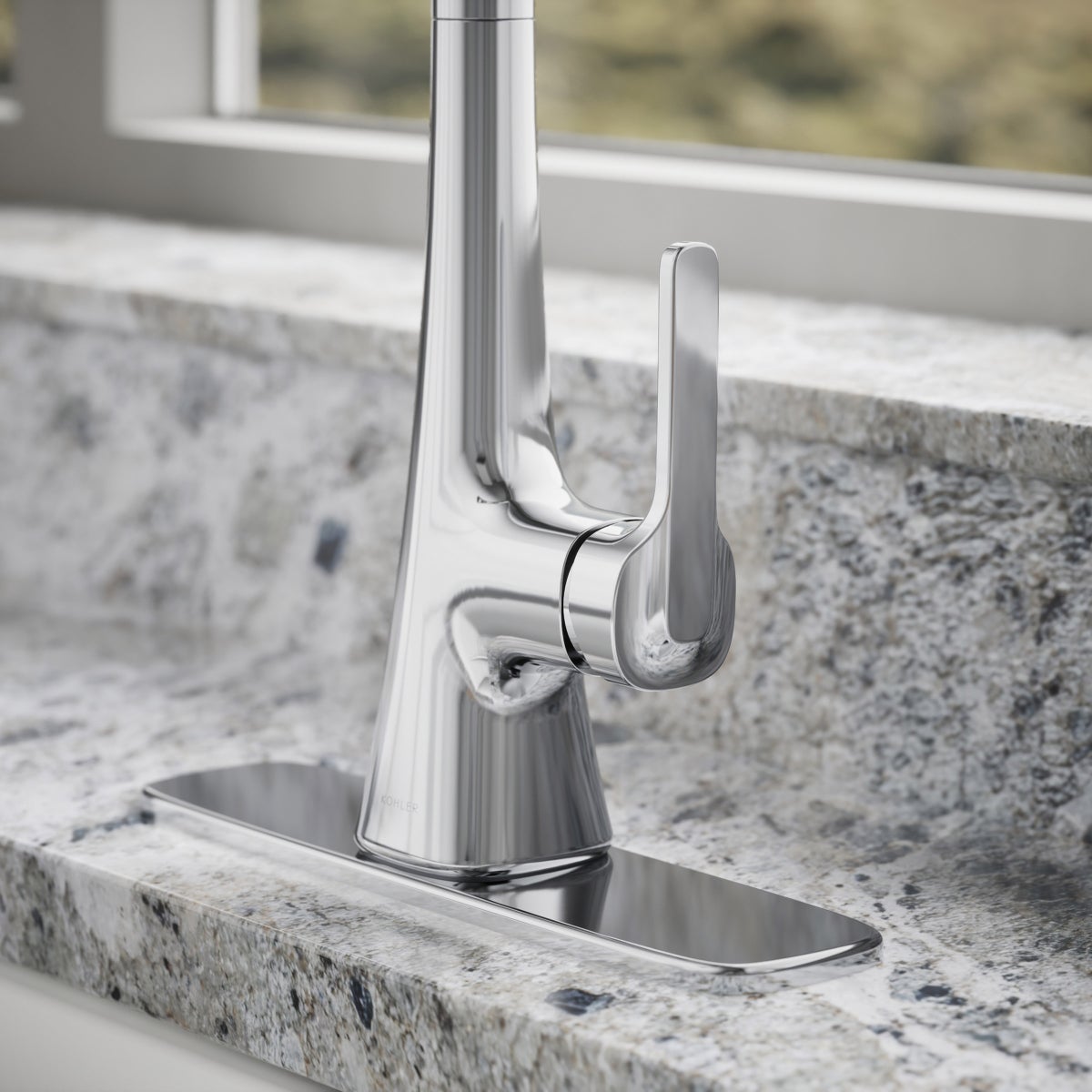 Kohler Guild Pull-down Kitchen Sink Faucet with Three-function Sprayhead
