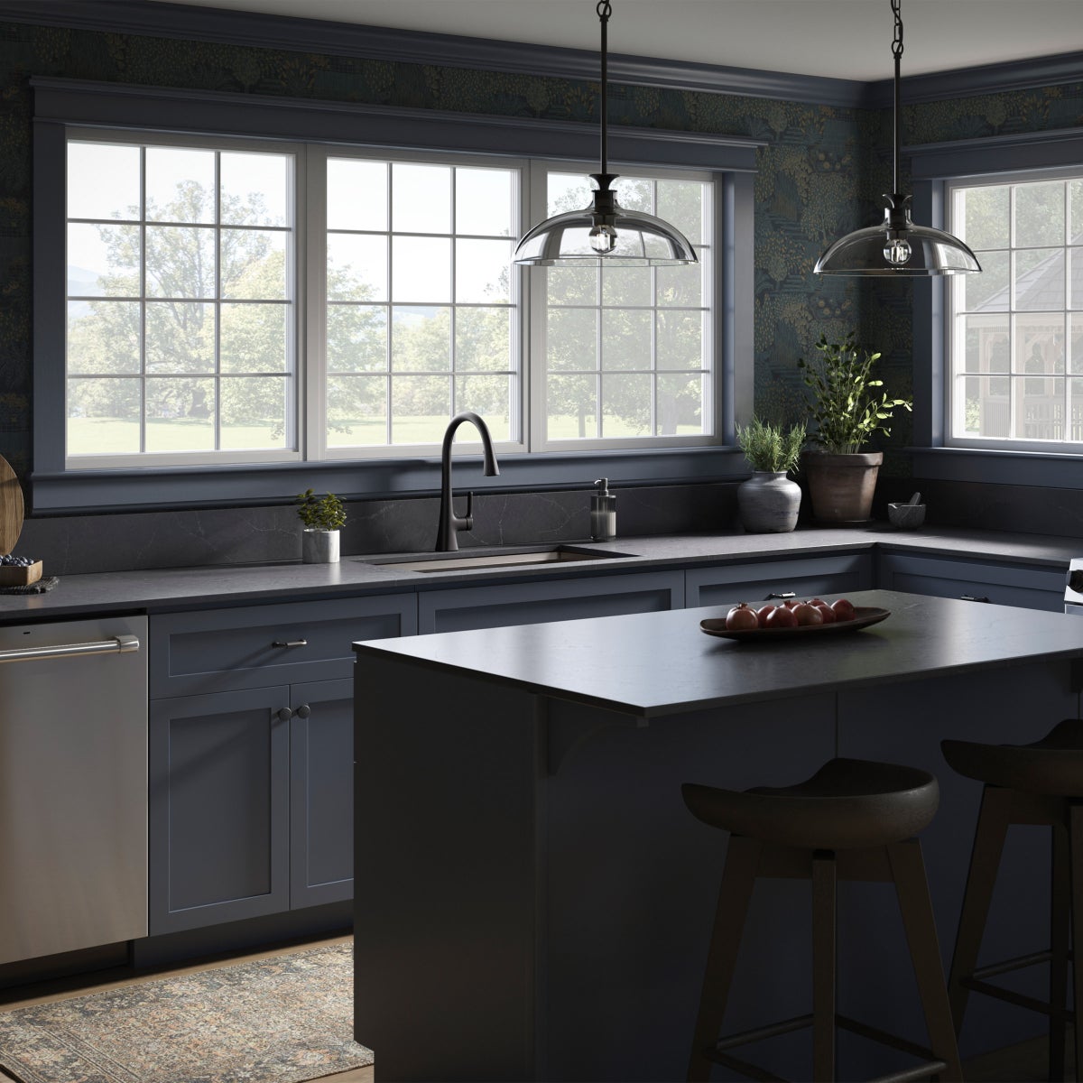 Kohler Guild Pull-down Kitchen Sink Faucet with Three-function Sprayhead