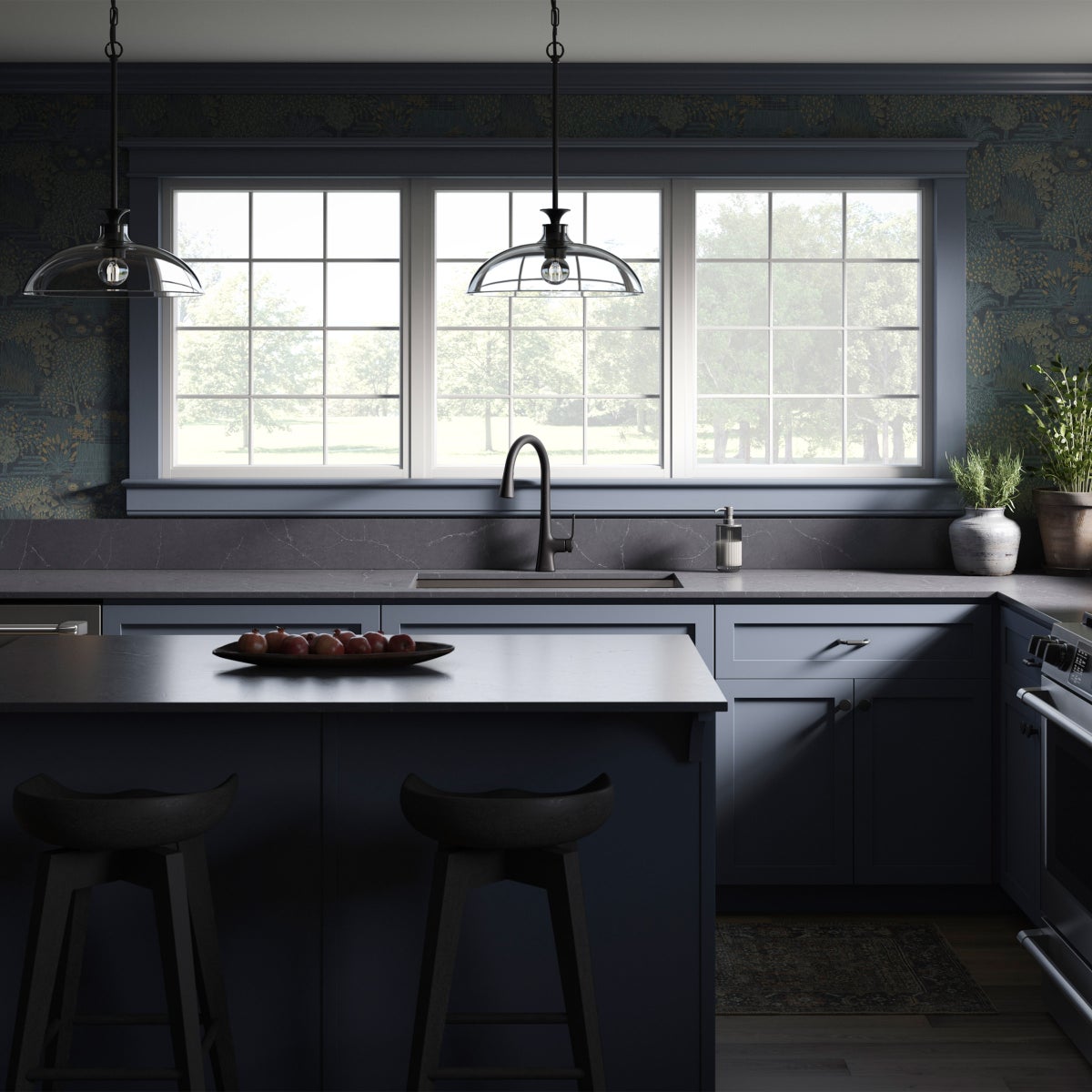 Kohler Guild Pull-down Kitchen Sink Faucet with Three-function Sprayhead