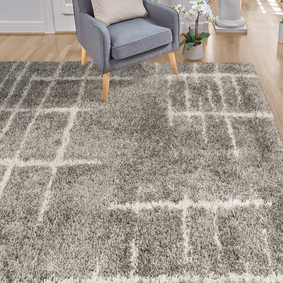 Thomasville Marketplace Luxury Shag Rug Collection, Meara, 6’6” x 9’6”