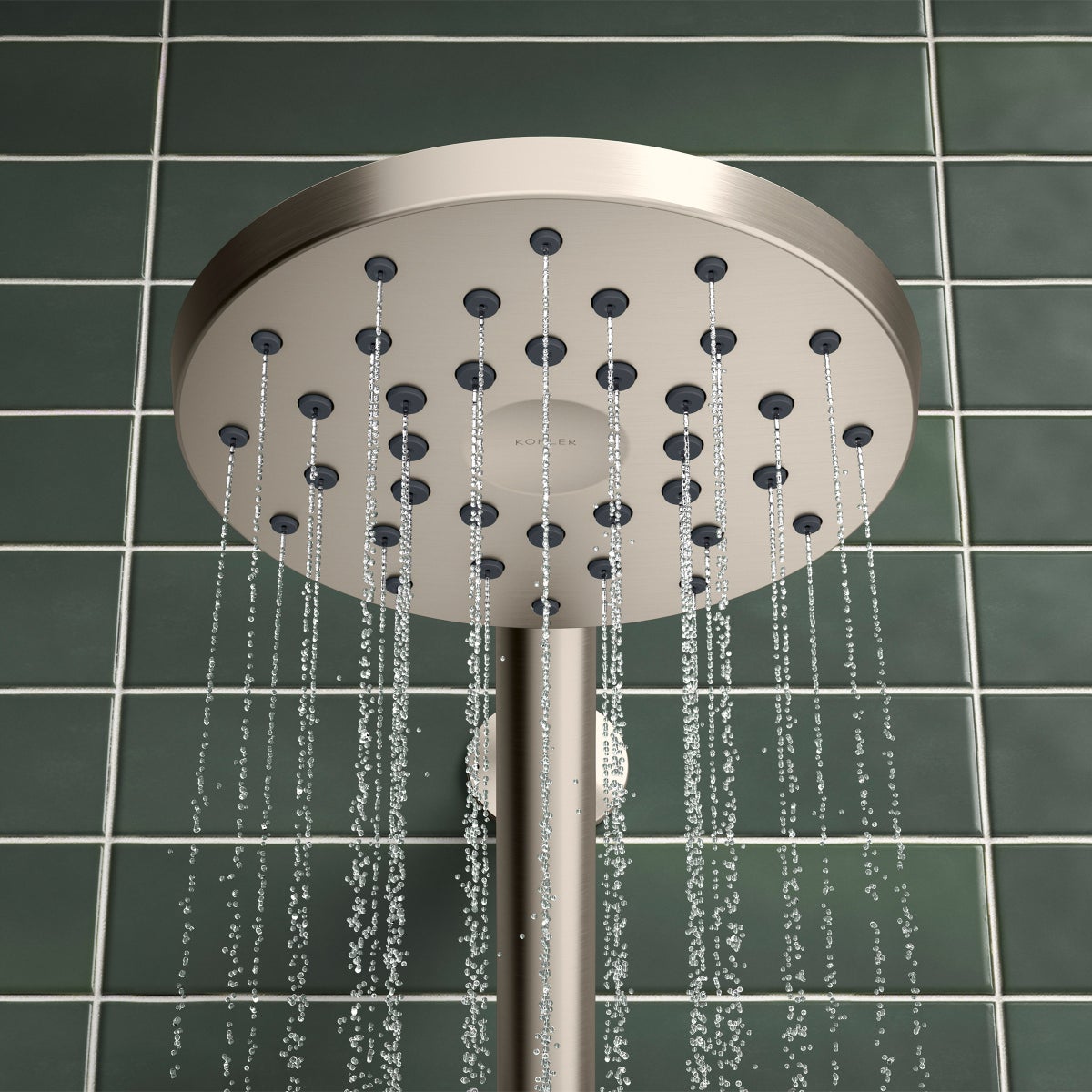 Kohler HydroRail 3-in-1 Multifunction Showerhead and Column Kit, Brushed Nickel