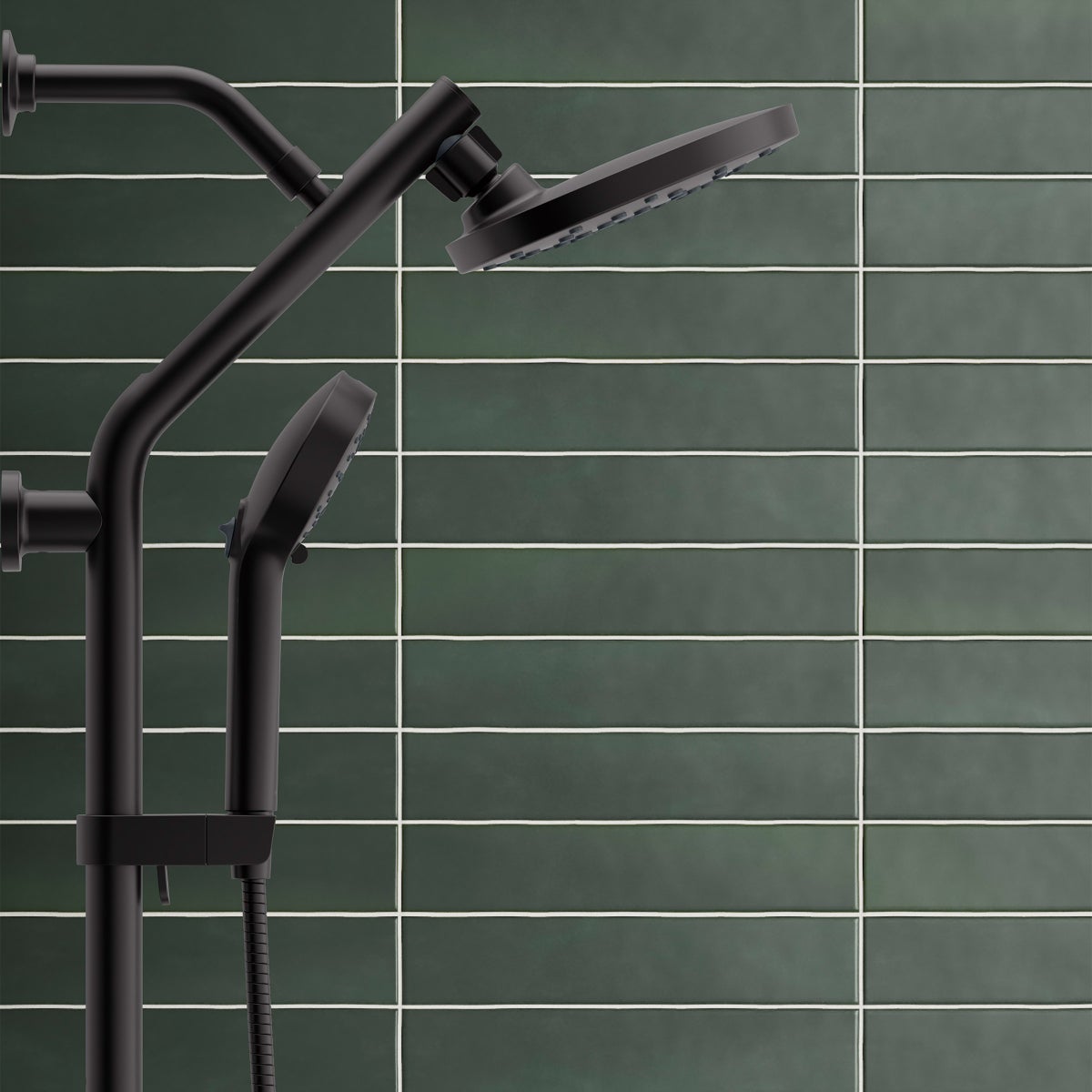 Kohler HydroRail 3-in-1 Multifunction Showerhead and Column Kit, Matte Black
