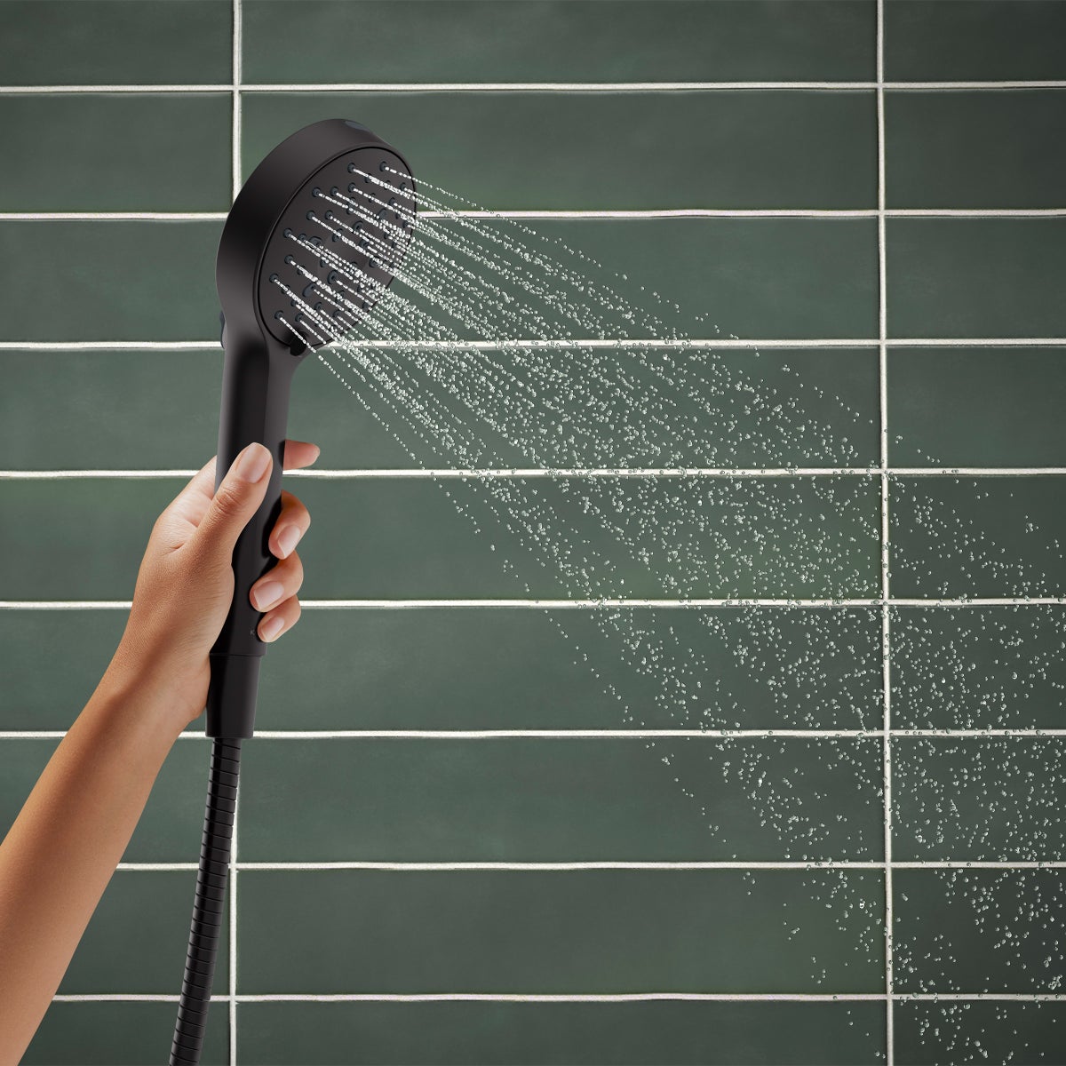 Kohler HydroRail 3-in-1 Multifunction Showerhead and Column Kit, Matte Black