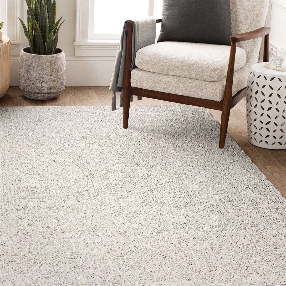 Helios Area Rug Collection, Hayley Gray, Rug Size: 8 ft. 8 in. x 13 ft.