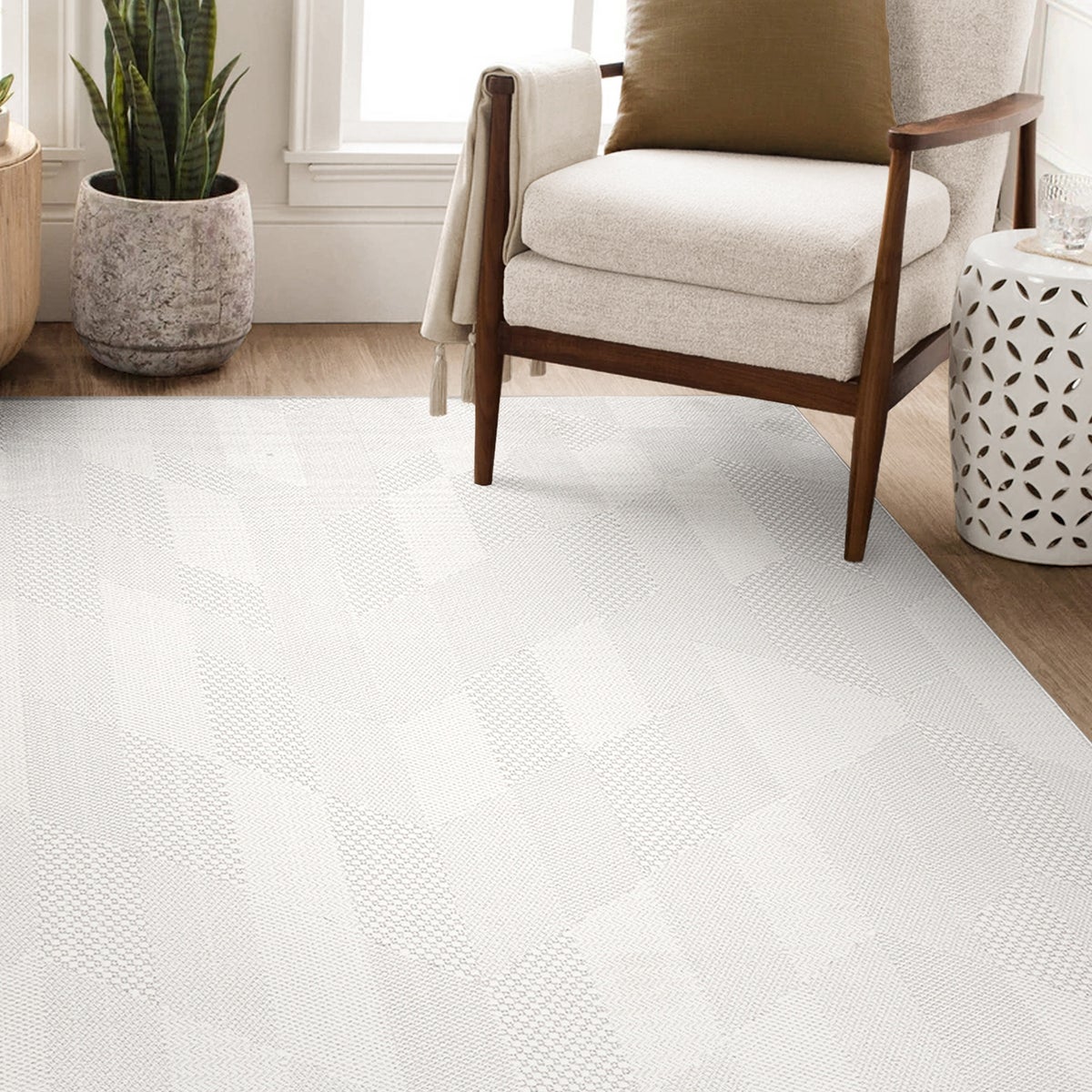 Helios Area Rug Collection, Emile Cream 5'3" x 7'